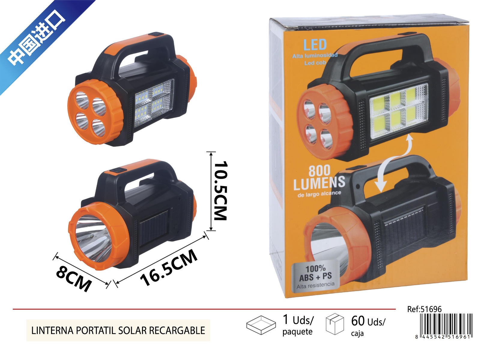 USBSolar powered portable light