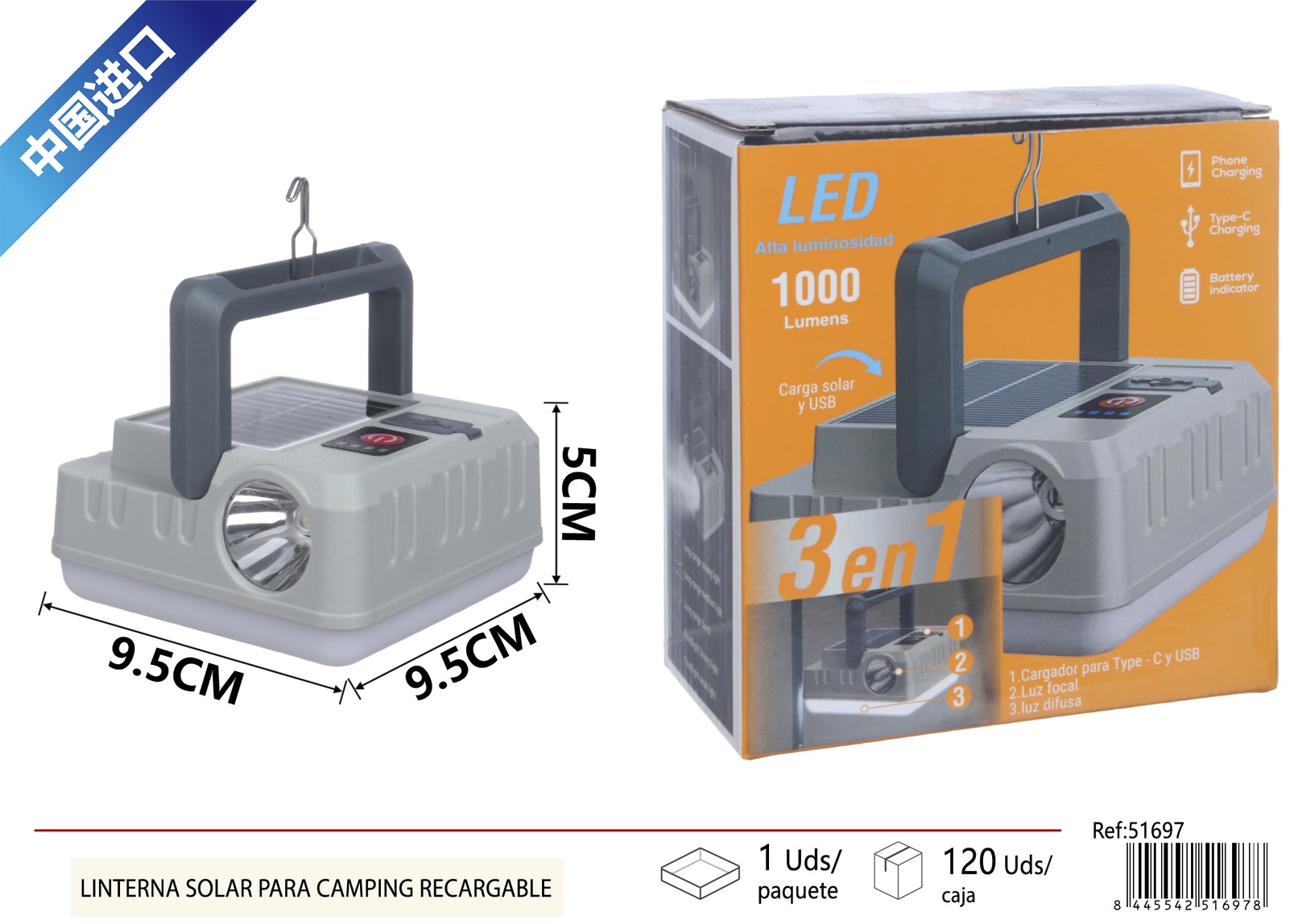 USBSolar camping light