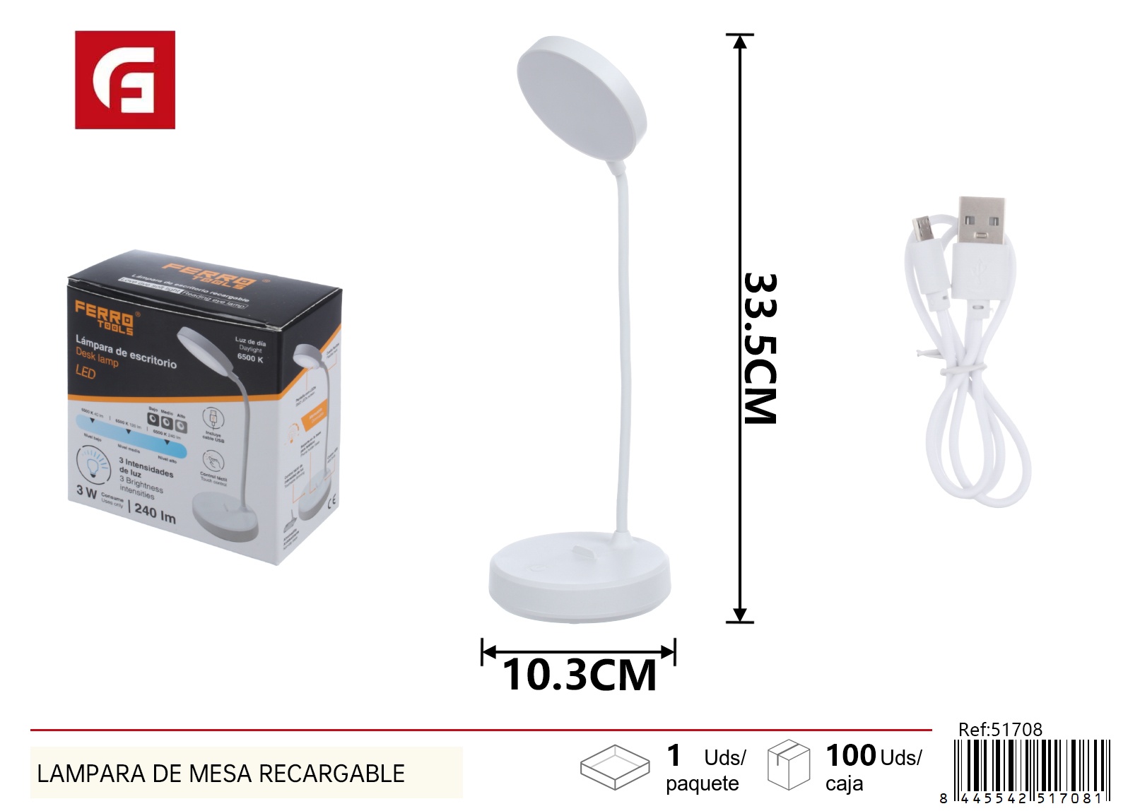 USBCharging hose desk lamp