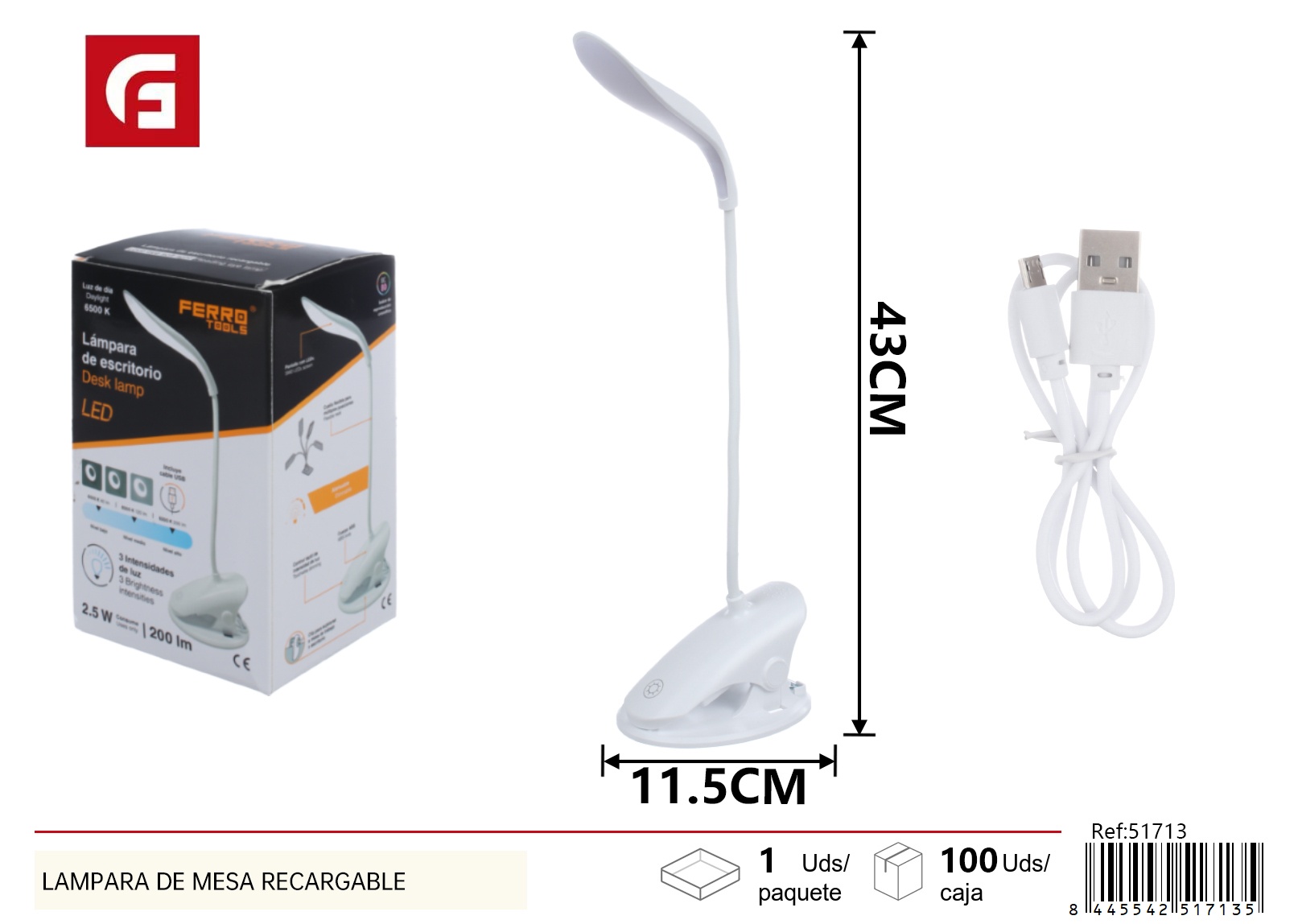 USBCharging hose desk lamp